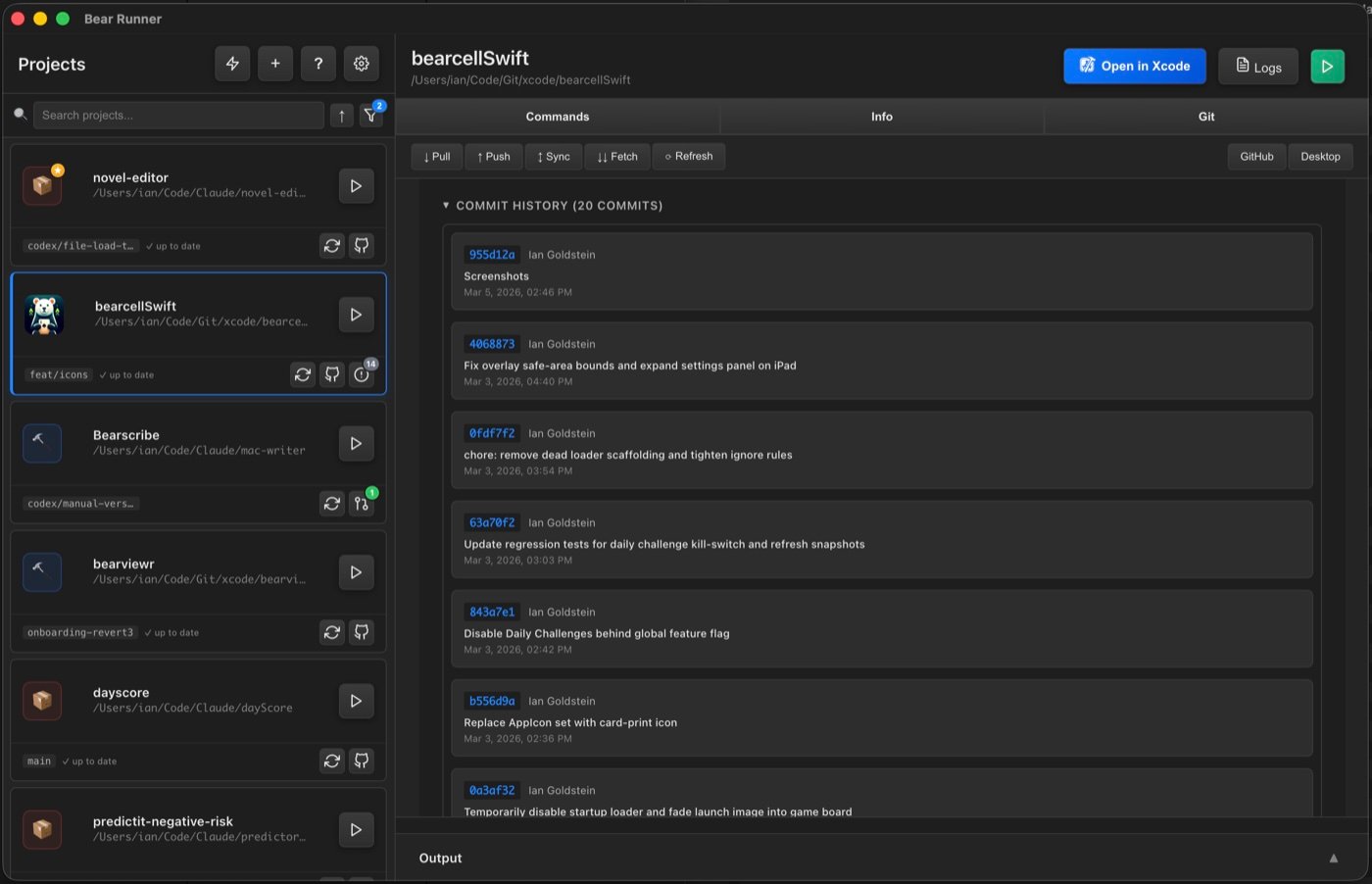 Bear Runner projects