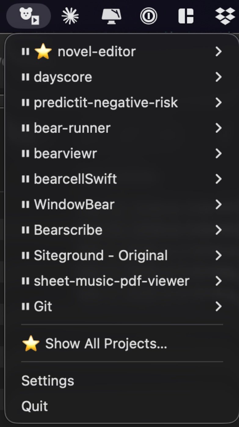 Bear Runner notifications
